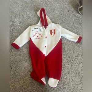 Peru Fleece One Piece.  3-6 months